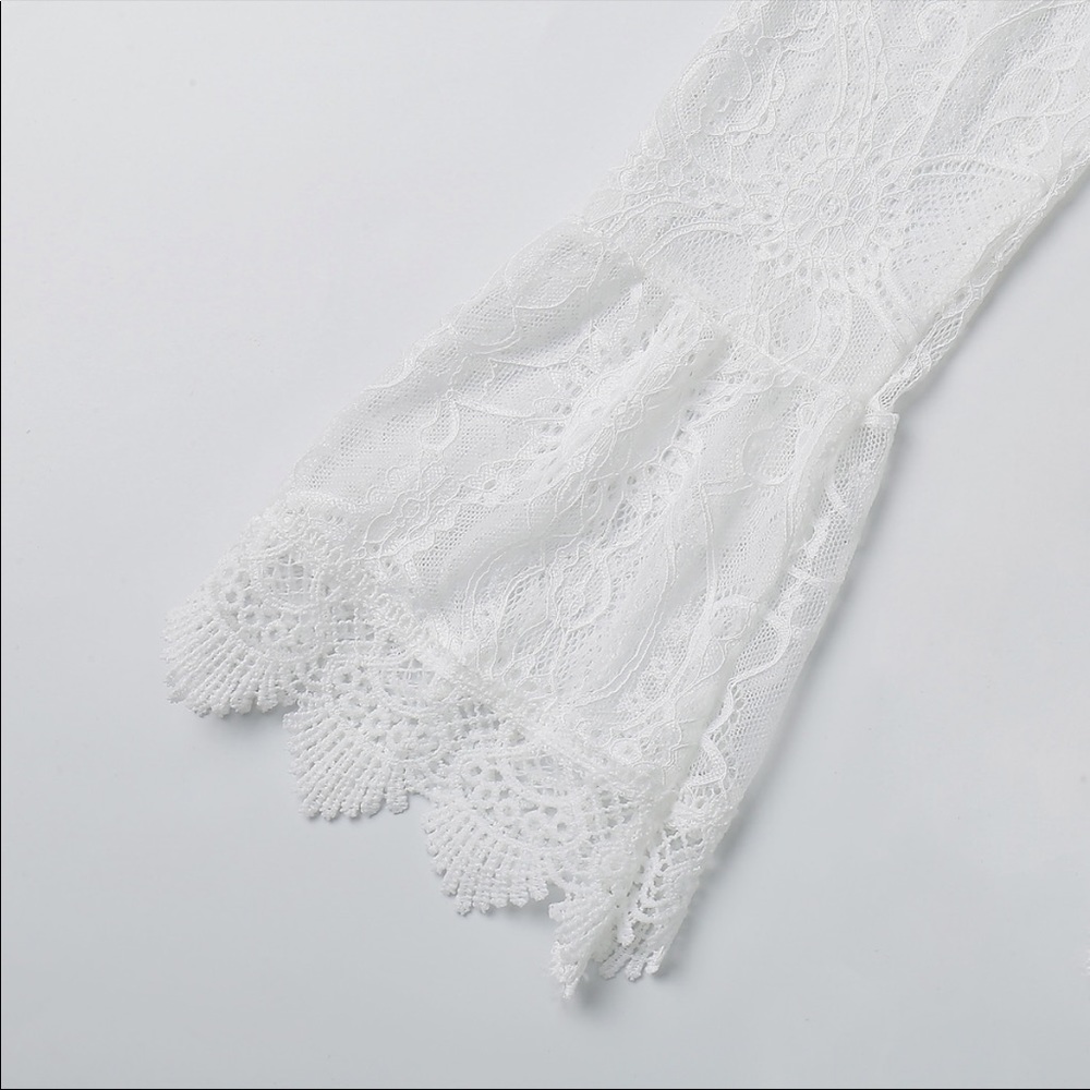 Gorgeous White Lace Cover Up - Picture 2 of 3
